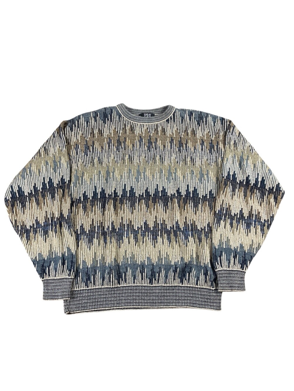 80's 90's TSR Classic Cosby Style Knit Sweater USA Made Men's Medium